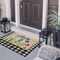 Spring Welcome Mat Flower Seasonal Outdoor Rug Low-Profile Front Door Non Slip Indoor Doormat 17 Inch x 29 Inch DM007